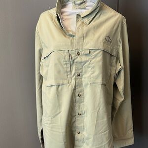 L.L. Bean Men's Light Olive Shirt Jacket